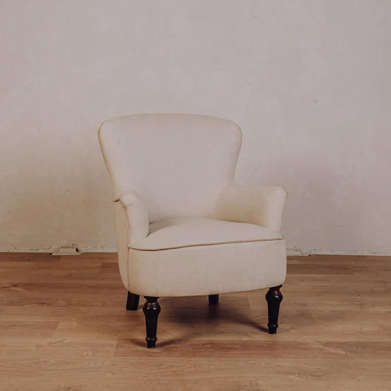 Fauteuil Crapaud Ecru