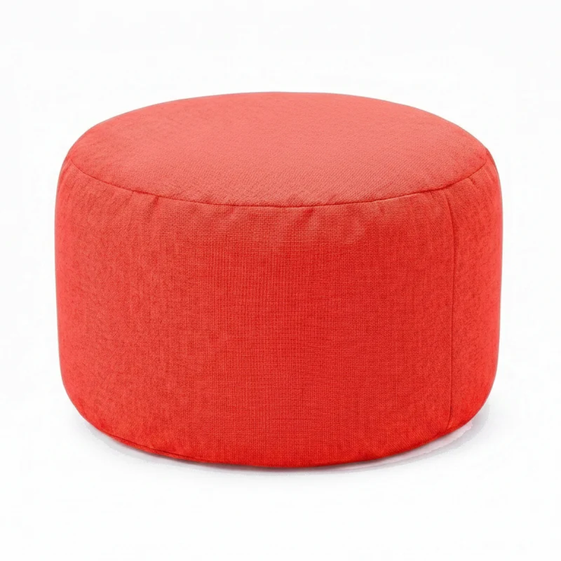 Pouf Repose-Pieds Scandinave Rouge – Le Step